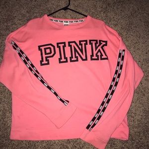 Neon pink pullover sweater